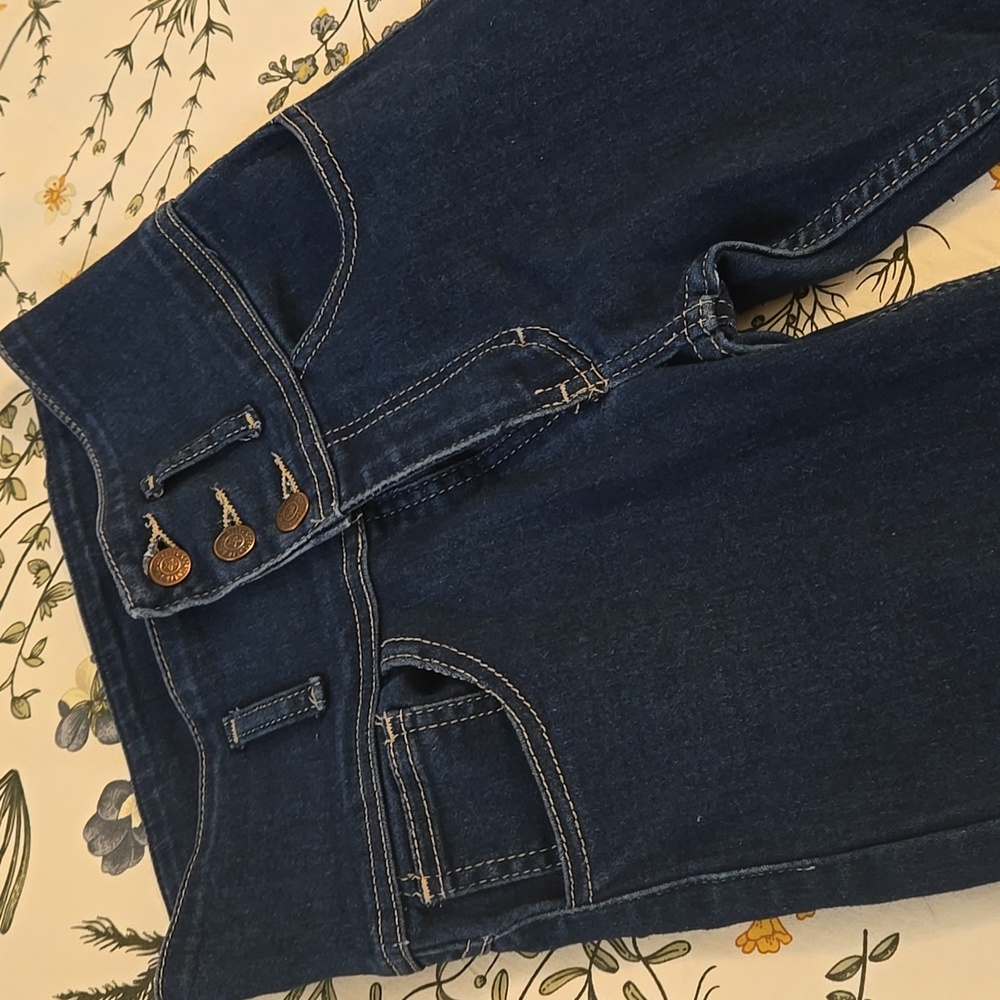 VnTg Y2K GUESS Premium JEANS/Jeggings~Super High-Waste, Skinny Fit, Bare Back~ 5